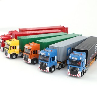 Mô hình xe tải container bằng hợp kim tỉ lệ 1: 50