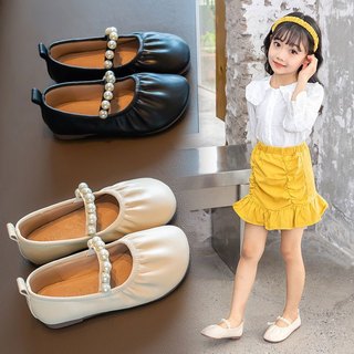 Giày da nhỏ bé gái Giày đậu nành đế mềm Giày đơn đa năng thời trang dành cho bé gái Giày bệt cho bé