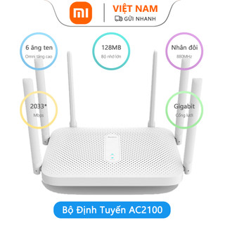 Ăng ten router wifi xiaomi youpin ac2100, 2033 mbps, 6 ăng ten, 128m, e-sports / cho nhà / văn phòng