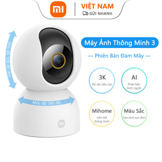 Máy Ảnh Thông Minh Xiaomi Youpin Camera 3, 360 Độ° Máy Phát Hiện Tầm Nhìn Ban Đêm 3K Ultra HD Thông Minh Có Thể Xoay Được