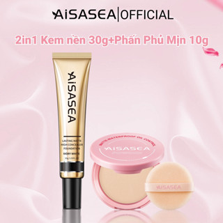 AISASEA 2in1 Kem nền 30g+Phấn phủ dạng nén 10g