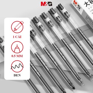  M&G Bút Gel Văn phòng phẩm Màu đen 0,5mm Sinh viên Bút trung tính dung lượng lớn Văn phòng Ống kim chữ ký Bút hình tam giác Bút nước  1 Kẻ thù 5  Gói đơn M và G 