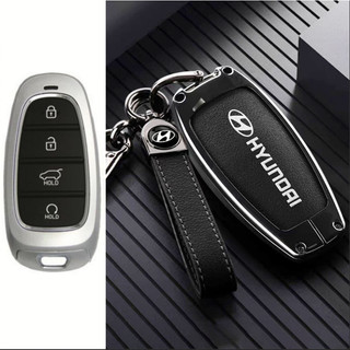 Ốp Chìa Khóa Hyundai Santafe 2021, 2022, 2023, Tucson 2022, 2023 (4 Nút) - Bọc Khoá Ô Tô Ốp chìa khoá sang trọng dành cho xe Hyundai Tucson, Santafe 2021-2024 Palisade 2023(4 Nút) Ốp chìa khoá Hyundai Tucson