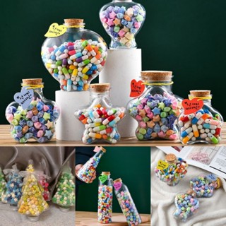 1 Cây Thông Giáng Sinh Bằng Giấy Gấp Được Làm Thủ Công Hình Ngôi Sao / Chai Ước Nguyện Tự Làm