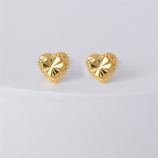 Bông tai mạ vàng 24k hình trái tim