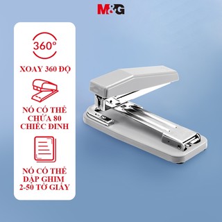  M&G Máy dập ghim xoay dành cho sinh viên Máy dập ghim dày hạng nặng lớn hộ gia đình đa chức năng sử dụng văn phòng tiết kiệm nhân công Độ dày cố định khâu sách đường may trung tâm 
