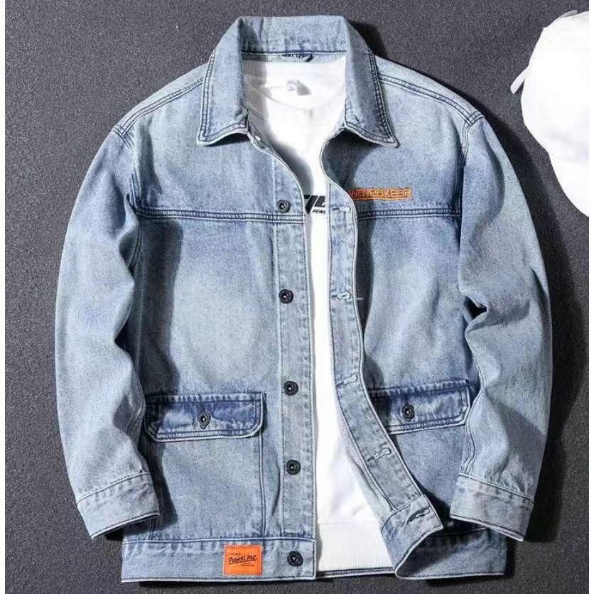 Áo Khoác denim Có Túi Thời Trang Mới Cho Nam