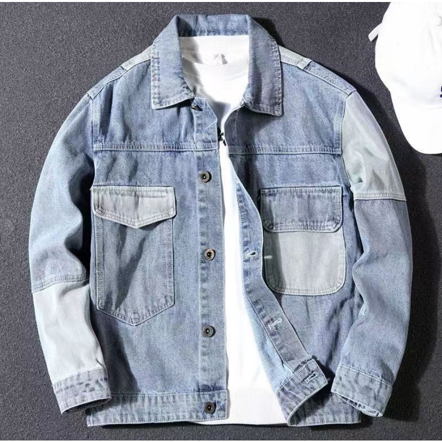 Áo Khoác denim Có Túi Thời Trang Mới Cho Nam