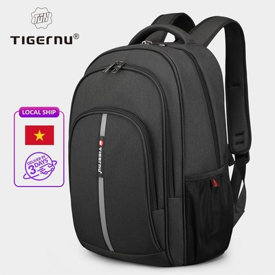 【Local Delivery】TIGERNU 3893 Balo đựng máy tính xách tay 15.6inch có cổng USB siêu nhẹ chống nước