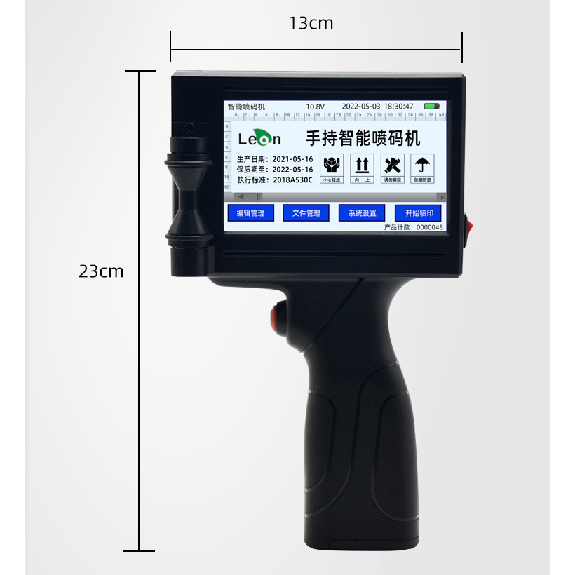 Máy In Cầm Tay Ngày Sản Xuất Số Lô Mã QR Logo Nhãn Mini Di Động Tiêu Chuẩn Hoa Kỳ AC110‑240V