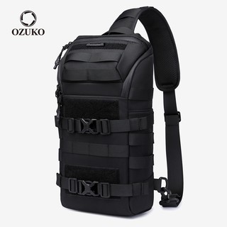  Túi Đeo Chéo Ngực Nhiều Ngăn Chống Nước Sức Chứa Lớn OZUKO Cho Nam 