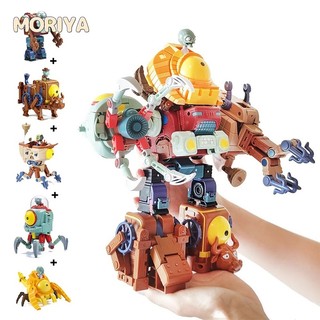 5in1 Giant Zombies BOSS Robot,Christmas and Halloween Plant and Zombie Toys,PVZ Toys Party Supplies