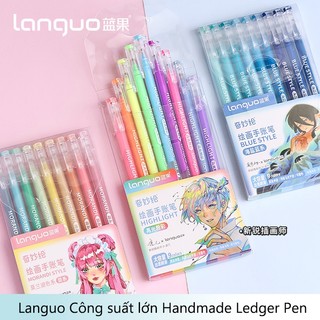 Languo set 81 Bút Mực gel Nhiều Màu Phong Cách vintage