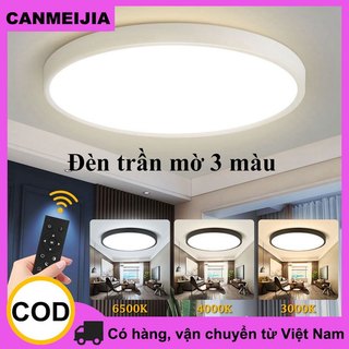 3 màu đèn trần tròn 220v thông minh đèn ốp trần điều khiển từ xa 30w 40w đèn bóng led có thể điều chỉnh độ sáng trang trí đèn led Cho Phòng Khách Phòng Ngủ Nhà Bếp