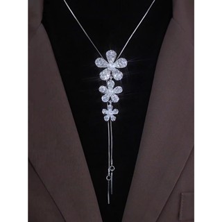 Vòng cổ Mặt Hoa Đính Đá Pha Lê Màu Sắc