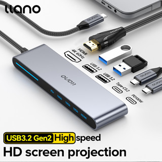 Bộ chia cổng usb LLANO type-c sang usb / type-c 3.2 hdmi 4k 60hz pd 10Gbps 5 trong 1