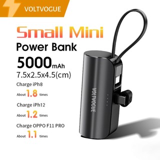 Pin Sạc Dự Phòng 5000mah mini Cho iphone Và type-c