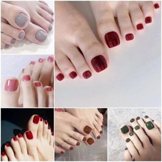 Set 24 Móng Chân Giả Kèm Keo Dán