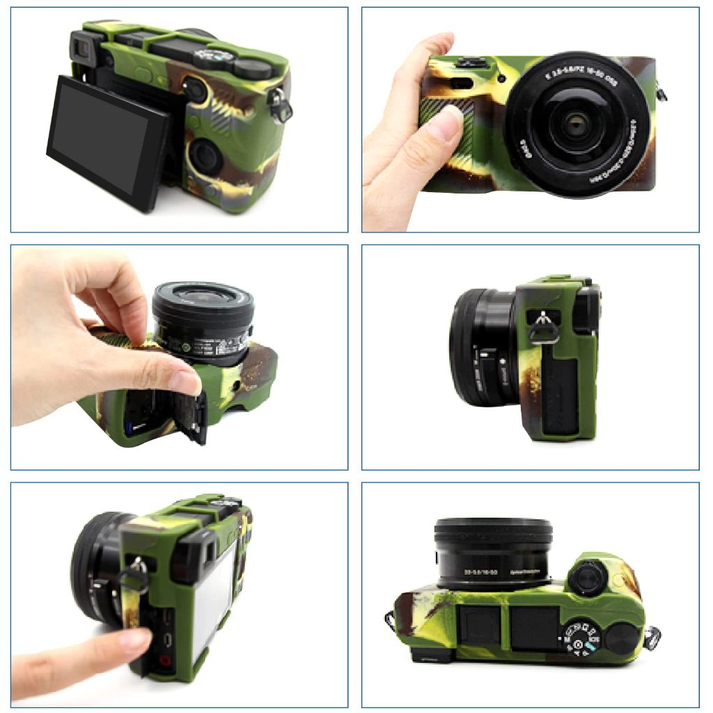 Ốp Lưng Cho Sony Alpha A6100 A6300 A6400 ILCE-6100 ILCE-6300 ILCE-6400 Camera Kỹ Thuật Số, Vỏ Silico