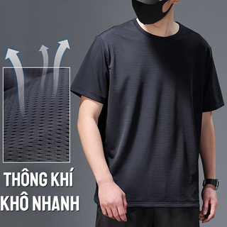Áo thun tay áo ngắn 100% vải thể thao sợi nhỏ mịn hiện đại thoáng khí thoải mái