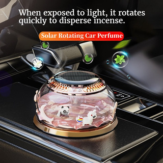 Nước hoa ô tô khuếch tán hương thơm cao cấp nhập khẩu từ chiết xuất 100% từ thiên nhiên khử mùi chống say xe tốt cho sức khỏe tinh dầu thơm xe ô tô Xoay sử dụng cảm ứng năng lượng mặt trời trang trí xe hơi