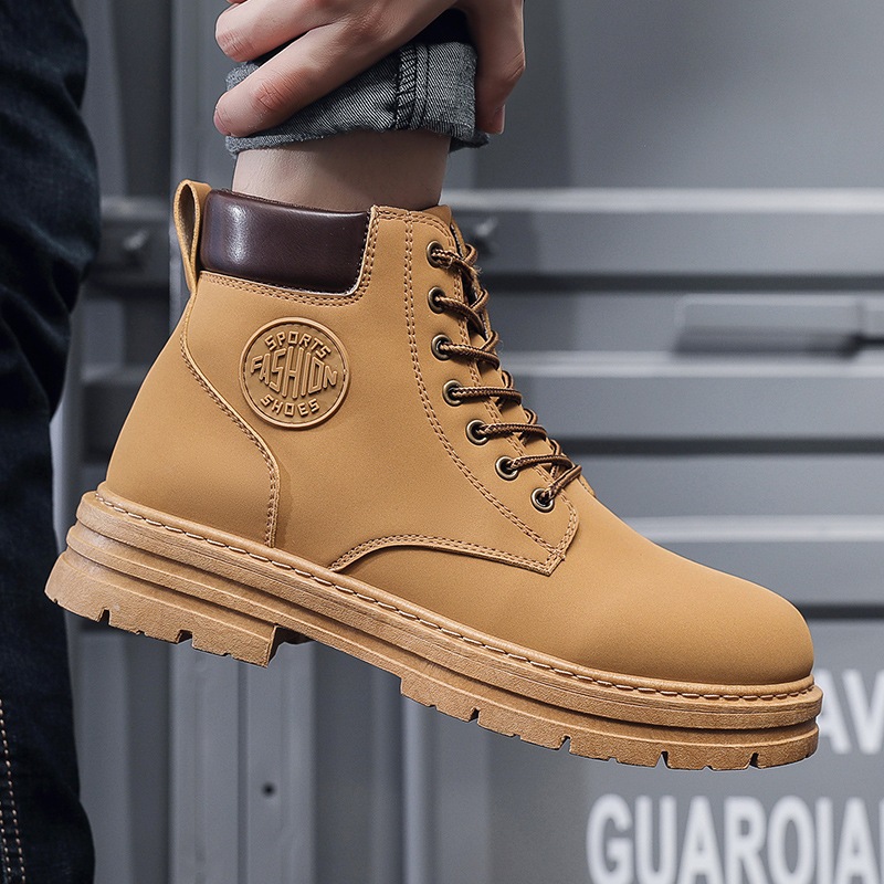 Giày Bốt Martin giày bốt thời trang giày nam Đế Dày Phong Cách Anh Quốc Thời Trang Mùa Thu Cho Nam Và Nữ