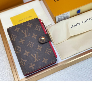 Louis vuitton Ví Cầm Tay unisex Màu Đỏ Đen Sang Trọng
