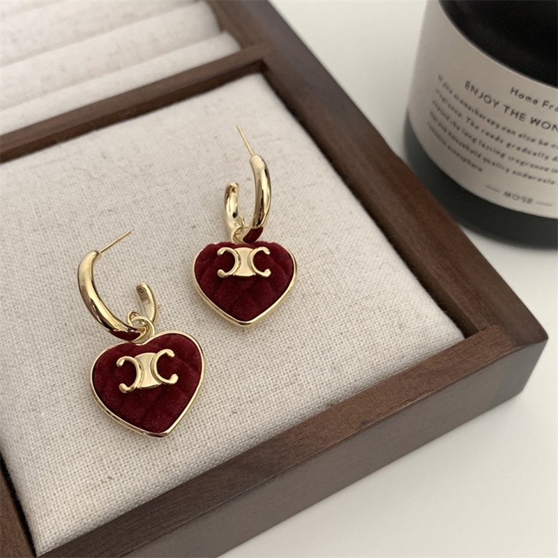 Bông Tai Mạ Vàng 14k Hình Chữ love Sang Trọng Phong Cách hong kong