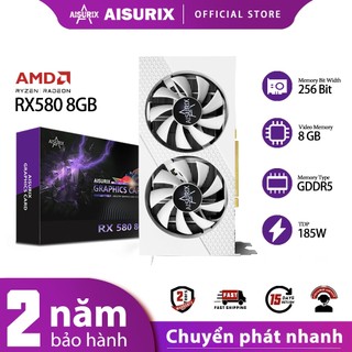 Aisurix card Đồ Họa amd rx580 8gb gddr5 256bit 100% gpu