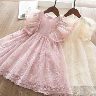 Đầm công chúa NNJXD phối ren thời trang cho bé gái 3-8 tuổi