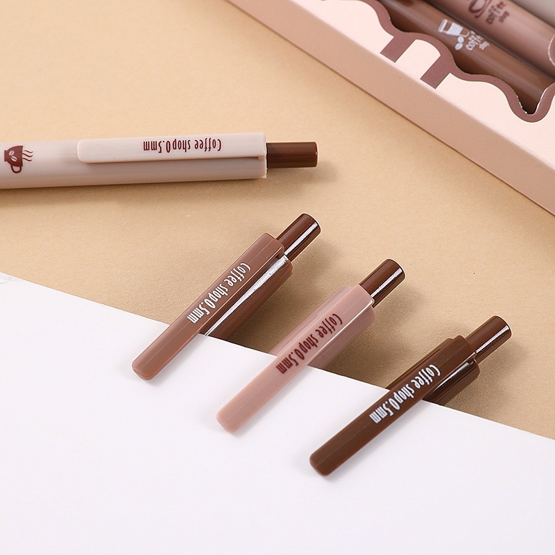 Cái bút Bút gel ép cà phê vui nhộn văn phòng phẩm sáng tạo quà  phần thưởng đồ dùng học sinh Văn phòng phẩm
