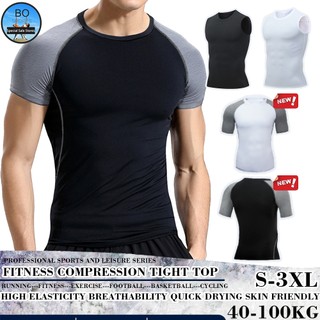 Bosport Áo Thun Thể Thao Ngắn Tay Siêu Nhẹ Nhanh Khô Cho Nam