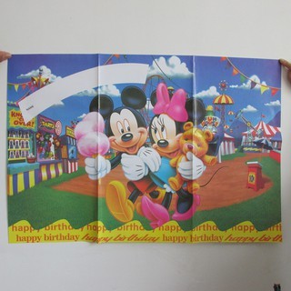 Poster Trang Trí Sinh Nhật Hình Mickey Minnie 58 * 86cm