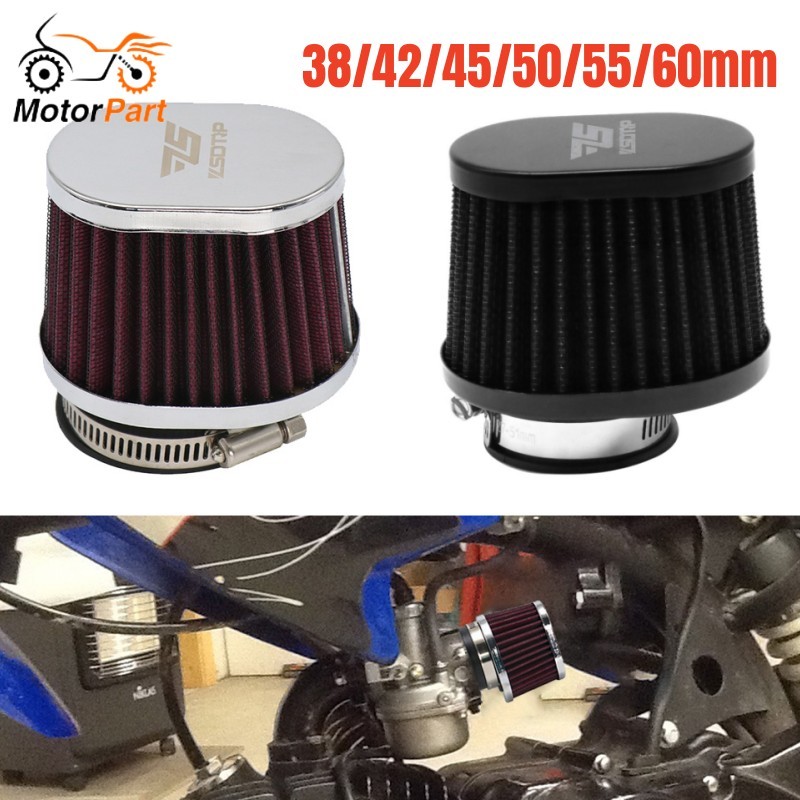 MOTOPARTS SHOP 38/42/45/50/55/60mm Motorcycle Air Filter Intake Universal Air Filter