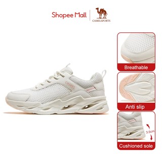 CAMEL SPORTS Giày Thể Thao Đế Mềm Siêu Nhẹ Chống Trượt Phối Lưới Thoáng Khí Thời Trang Cho Nữ