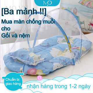 💥Giao Hàng Trong Vòng 24 GiờBộ 3 chi tiết màn đệm gối ngủ chống muỗi cho bé Mùng lều lưới chống muỗi cho bé sơ sinh - Nệm mềm-Màn Chụp Cho Bé Gấp Gọn - Dây kéo thoáng khí Bộ 3 chi tiết màn đệm gối ngủ chống muỗi cho bé