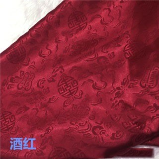 Vải lụa satin họa tiết cá nhỏ dùng may sườn xám / hán phục