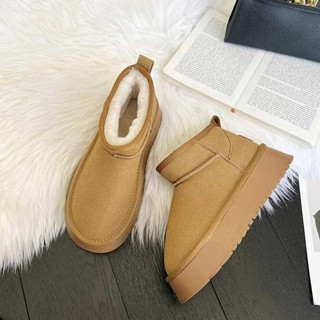  Giày Boot Đi Tuyết Lót Lông Dày Dặn Phong Cách Mới Cho Nữ 