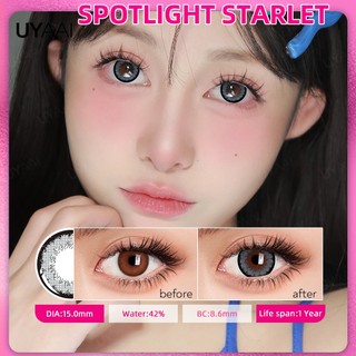 1 Cặp Kính Mắt To 15mm Màu Đen Xám Tự Nhiên