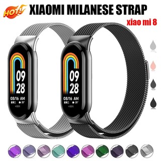 Dây Đeo Thay Thế Chất Liệu Silicon Màu Trơn Cho xiaomi Mi band 8 Miband8 Mi band 8