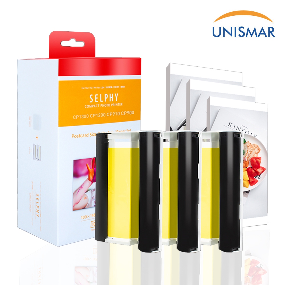 Tương thích Hộp Mực 4 "x6" Tương Thích Canon Selphy CP1500 CP1300 CP1200 KP-108IN RP-108 KP-108