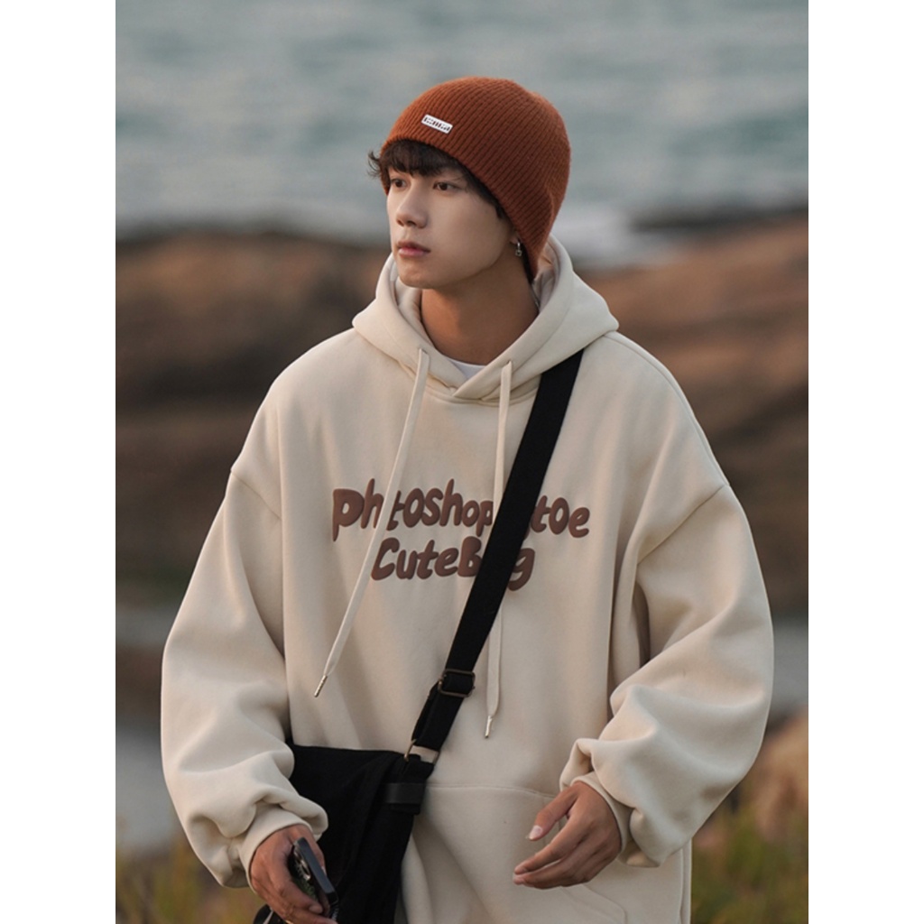 Áo hoodie nam nữ unisex nỉ bông bigsize dáng rộng tay dài có mũ mặc đồ đôi phong cách hàn quốc DELIZ