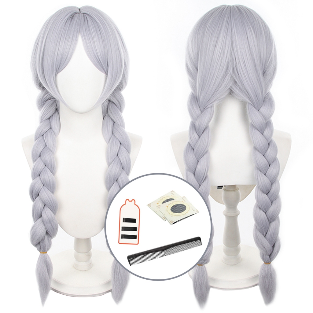 Holoun Frieren Wig Friendren Bộ Tóc Giả Hóa Trang Nhân Vật manga Trong Phim Ngày Lễ halloween