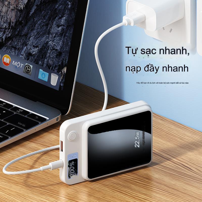 Sạc Dự Phòng Không Dây 22.5w 10000mah Màn Hình lcd Sạc Nhanh Cho Điện Thoại