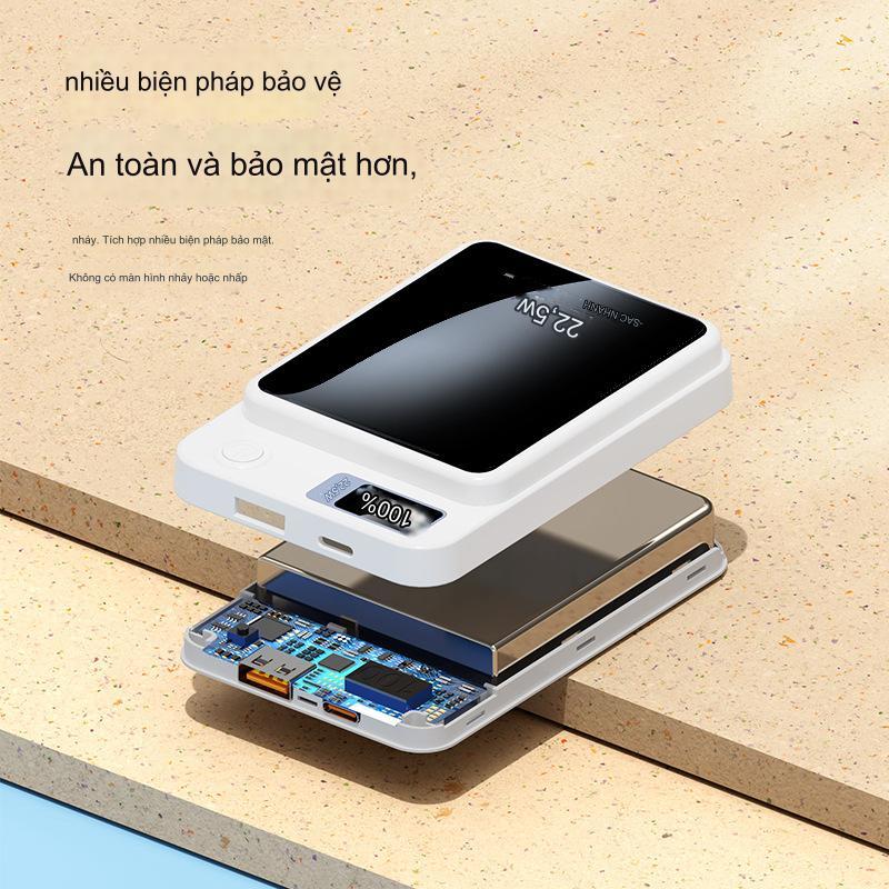 Sạc Dự Phòng Không Dây 22.5w 10000mah Màn Hình lcd Sạc Nhanh Cho Điện Thoại