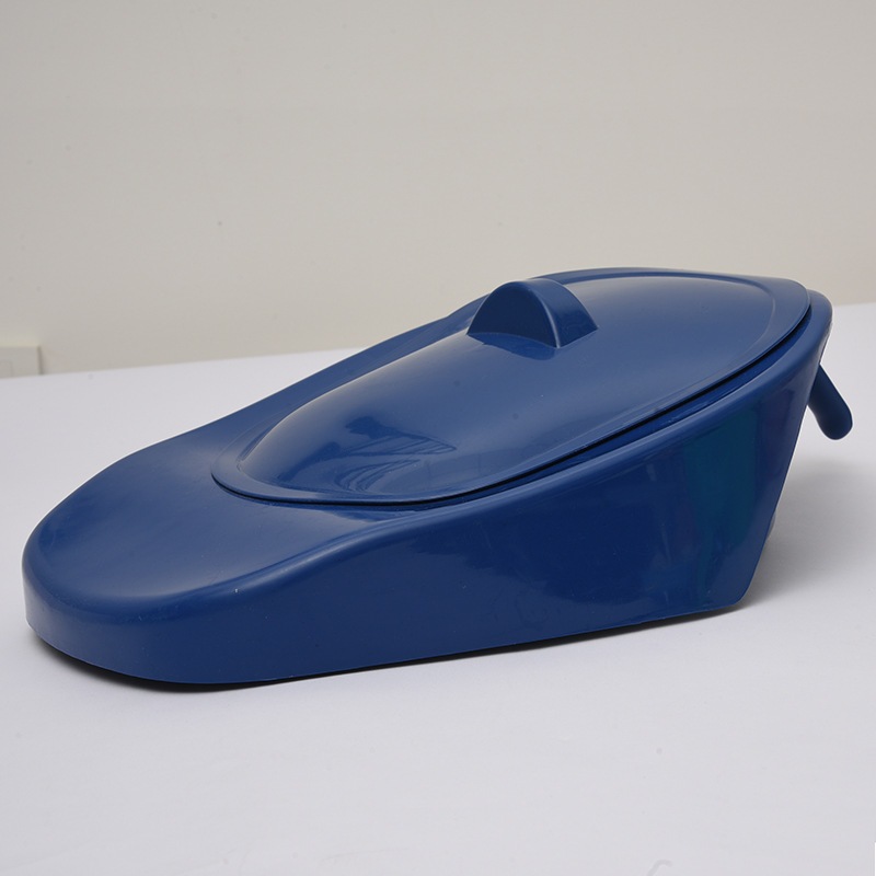 bô người lớn bô nằm đi vệ sinh tại giường PP Bedpan di động êm ái có nắp đậy dành cho người cao tuổi phụ nữ mang thai - Lithium067