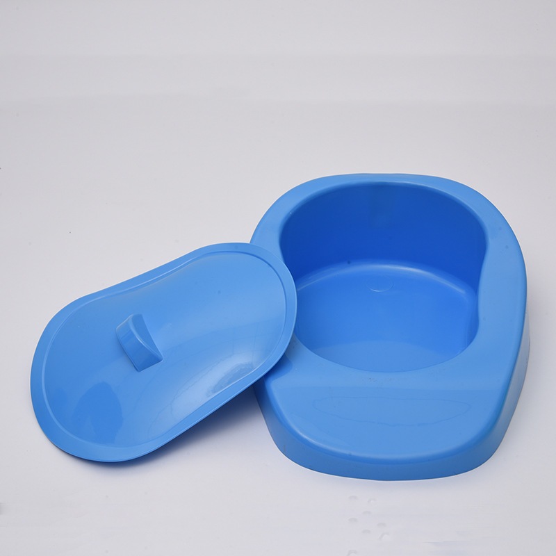 bô người lớn bô nằm đi vệ sinh tại giường PP Bedpan di động êm ái có nắp đậy dành cho người cao tuổi phụ nữ mang thai - Lithium067