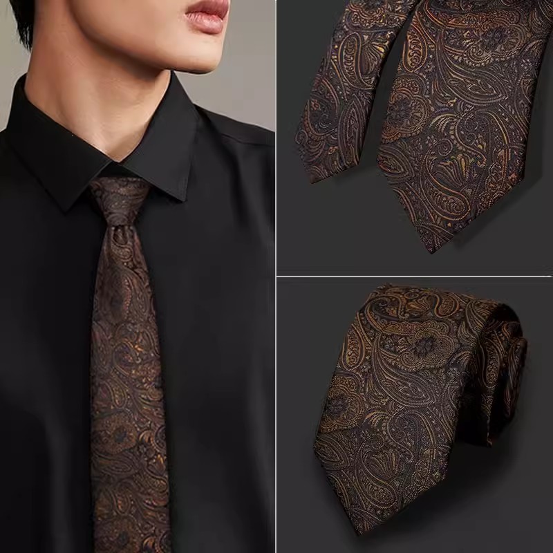 Thời Trang 7CM Nam Cà Vạt Paisley Cổ Dây Buộc Cho Cà Vạt Kinh Doanh Cổ Nam Cưới Cà Vạt Skinny