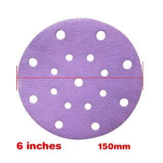 Giấy nhám tròn 150mm 6-inch 17 lỗ chuyên dụng