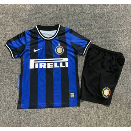 Bộ Đồng Phục Bóng Đá Thể Thao Inter Milan Phong Cách retro Mới Cho Trẻ Em